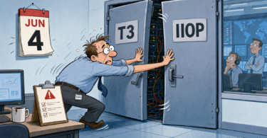 Editorial comic about Oracle WebLogic CVE-2024-21182 and the June 4 CISA KEV deadline